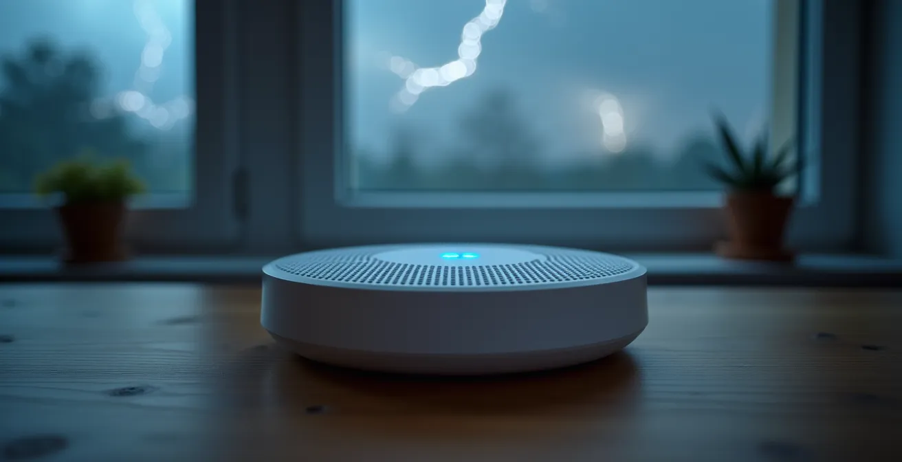 Hub domotico con batteria tampone e backup 4G per garantire continuità operativa durante blackout